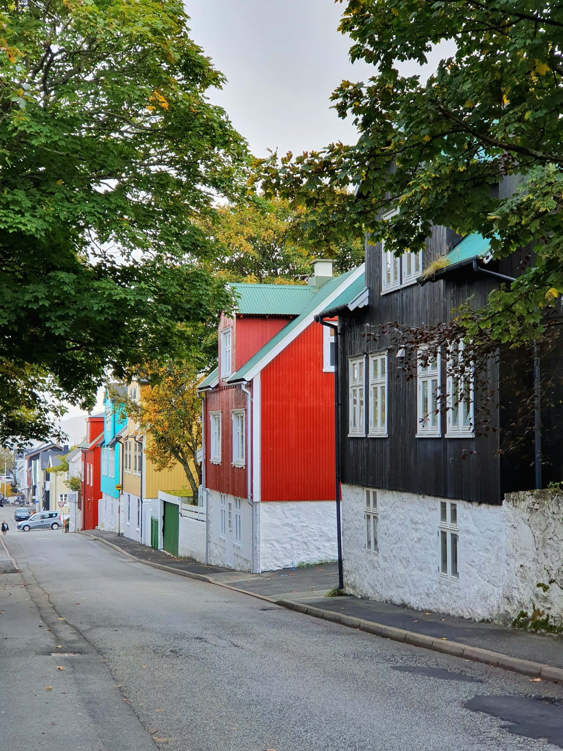 A view of the city centre of Tórshavn, the capital of the Faroe Islands