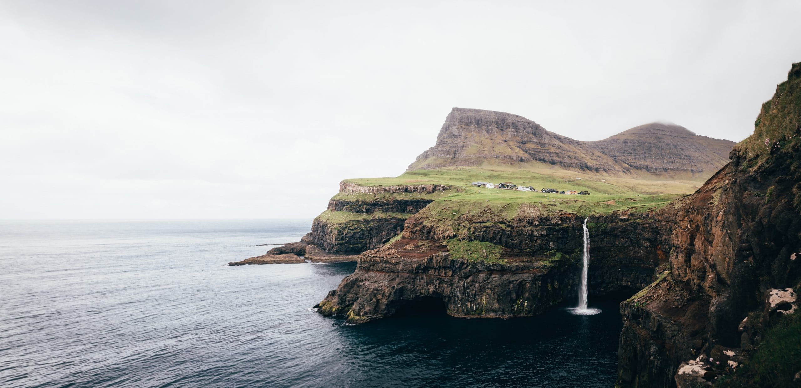 Waterfall on Faroe 